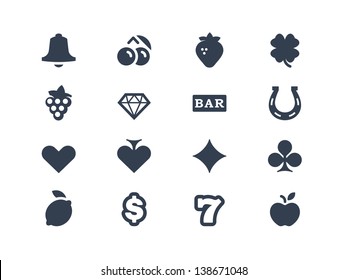 Gambling And Slot Machine Icons