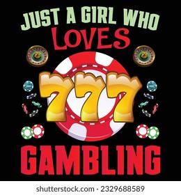 gambling tshart design vector art