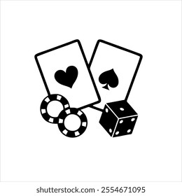 Gambling vector graphic computer art