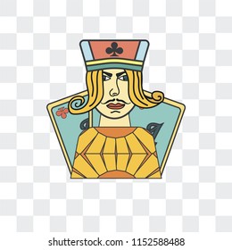 Gambling vector icon isolated on transparent background, Gambling logo concept