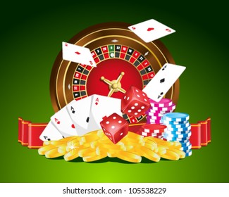 Gambling vector illustration