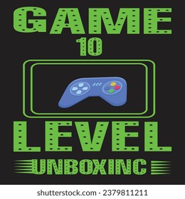 game 10 level unboxinc t shirt 
