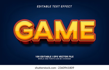 game 3d style text effect