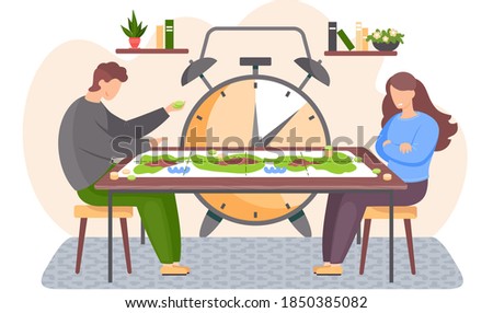 Game about nature and the environment on the table. Guy picks up green chips. Girl looks offended at the man. Angry woman sitting on the chair. Big alarm clock on background. Couple plays board game