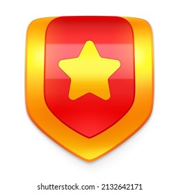 Game achievement rating. Level rank icon. Design for the games, UI, design interface for app. Vector illustration.
