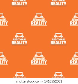 Game additional reality pattern vector orange for any web design best