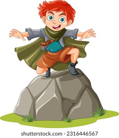 Game adventure fantasy cartoon character illustration
