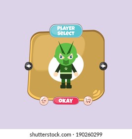 game asset hero player select menu
