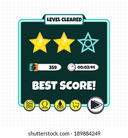 game asset screen template