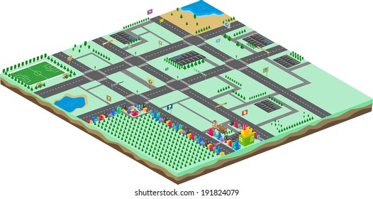 game assets isometric world template