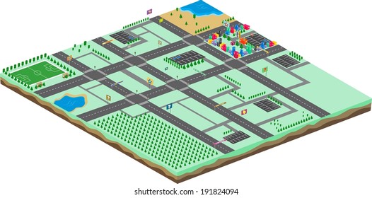 game assets isometric world template