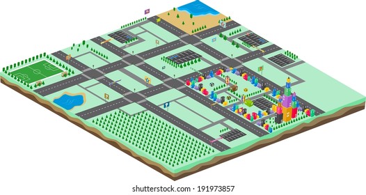 game assets isometric world template