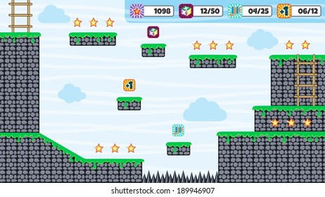 game assets tile platform
