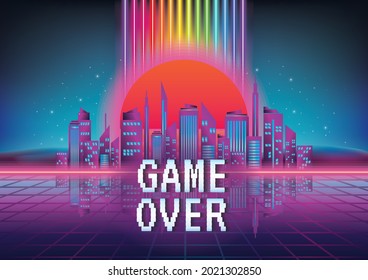 vector de arte de fondo de juego para el canal de juego