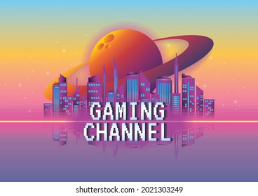 game background art vector for game channel