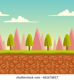 Game background asset design template