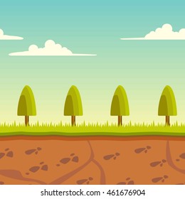Game background asset design template