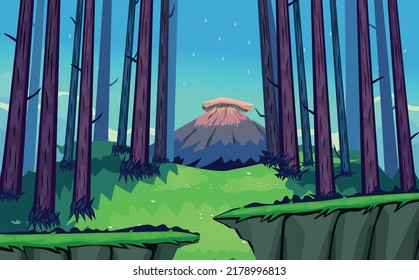 Game Background Cartoon Vector , Game Design Nature Asset