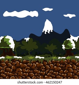 Game background, cartoon vibe, environment background. Game asset