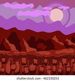 Game background, cartoon vibe, environment background. Game asset