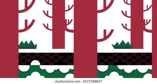 Game background infinite scroll vector background