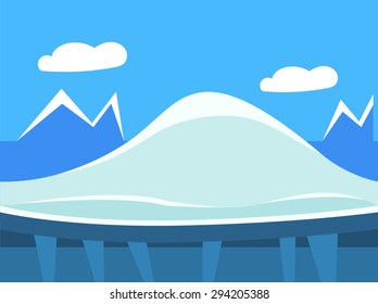 Game background Vector seamless set illustration in modern style for different use