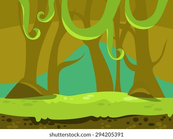 Game background Vector seamless set illustration in modern style for different use