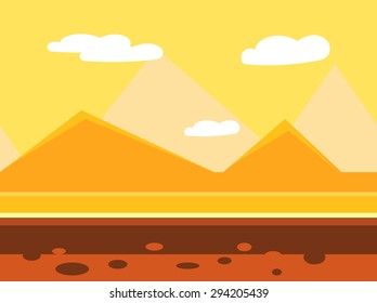 Game background Vector seamless set illustration in modern style for different use
