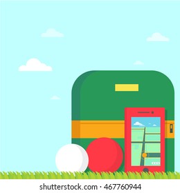 Game Ball Smart Phone Vector