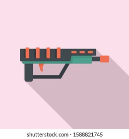 Game blaster icon. Flat illustration of game blaster vector icon for web design
