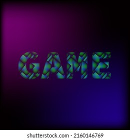 Game Blurred Text Pattern Vector Background Stock Vector (Royalty Free ...