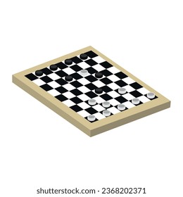 game board chess vector isolated