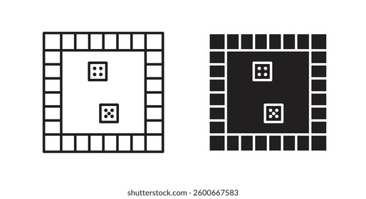 Game board icons graphics set vectors