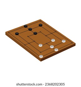 game board mill vector isolated