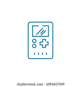 Game box linear icon concept. Game box line vector sign, symbol, illustration.