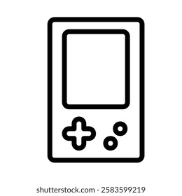 Game Boy icon illustration in line style. Perfect for website mobile app presentation. Suitable for any user interface and user experience