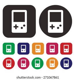 Game boy icon. Toy icon