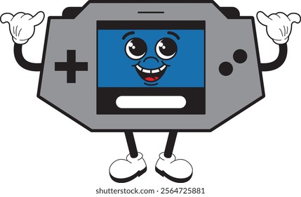 GAME BOY MASCOT VINTAGE CARTOON RETRO