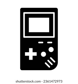 Icono De Glifo Vector De Game Boy Para Uso Personal Y Comercial.
