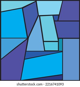 Game Brainteaser Jigsaw Puzzle dunkelblaue Stücke