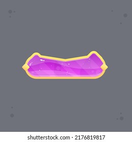 Game Button  Bar Popup Window In Purple Devil  With Golden Borders Fairy Abstract  Color Juicy Colorful Vector Design