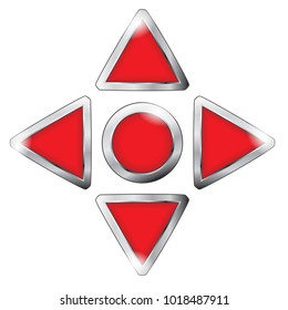 game button isolated on a white background

