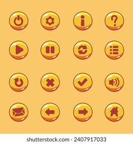 Game Buttons Set: a collection of game buttons with optimal design and functionality to enhance the gaming experience
