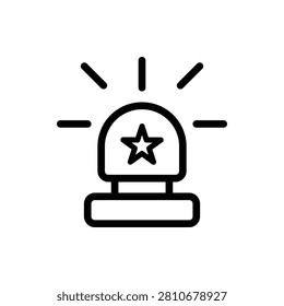 Game Buzzer Outline Icon. Game Buzzer Icon
