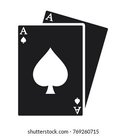 game card icon, poker card vector icon 