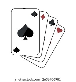 Game card icon. Vector illustration.
