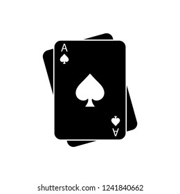 Game cards icon, logo on white background