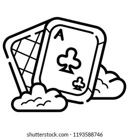 Game cards icon vector illustration