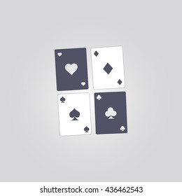 game cards icon. vector. sign