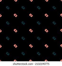 Game cards spades seamless pattern. Design gambling. Repeated texture in doodle style for fabric, wrapping paper, wallpaper, tissue. Vector illustration.